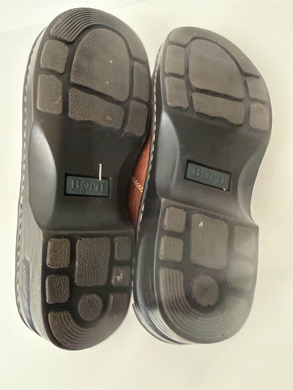 Born Brown Leather Slip-On Clog Size 9 - Picture 9 of 14
